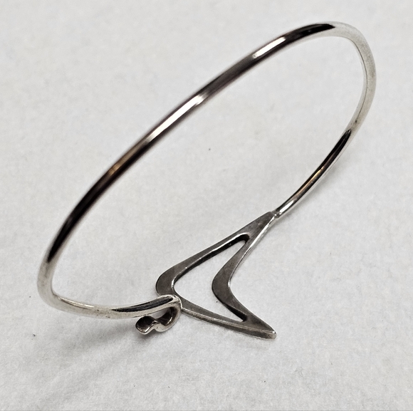 Vintage Mid-Century Atomic Style Metal Bracelet - Picture 2 of 11